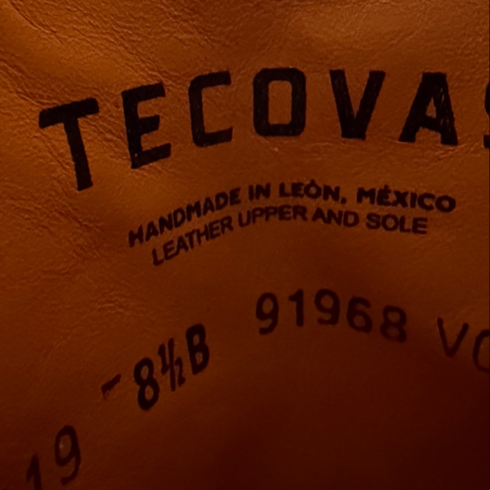 Tecovas Sadie Olive Cowboy Boots 8.5 - Picture 8 of 8